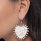 Paparazzi Accessories:Dazzling Damsel - White Earrings