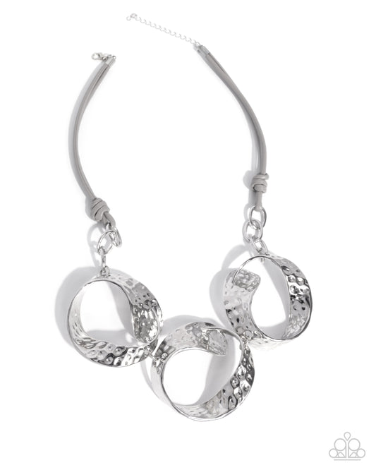 Paparazzi Accessories: Curly Cabaret - Silver Necklace