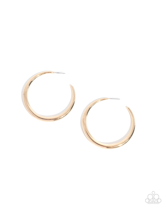 Paparazzi Accessories: Sleek Selvage - Gold Earrings