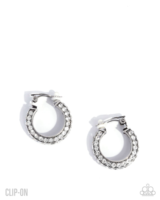 Paparazzi Accessories: Date Night Debut - White Earrings