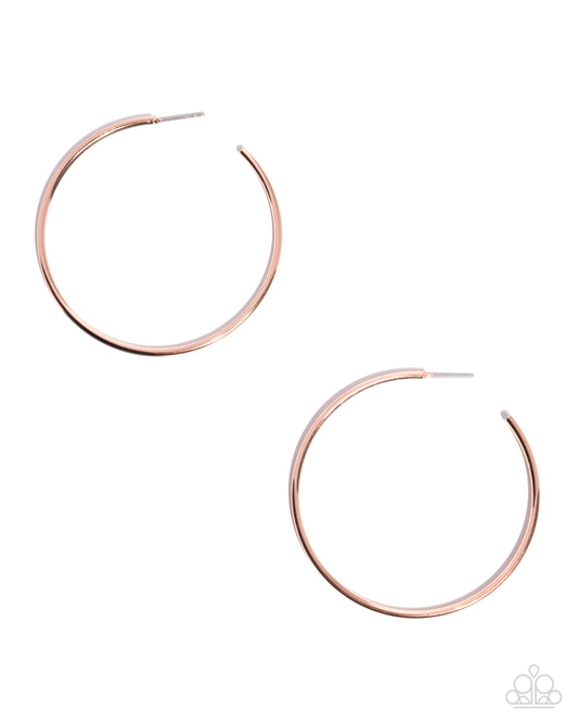 Paparazzi Accessories: Simple Suit - Copper Earrings