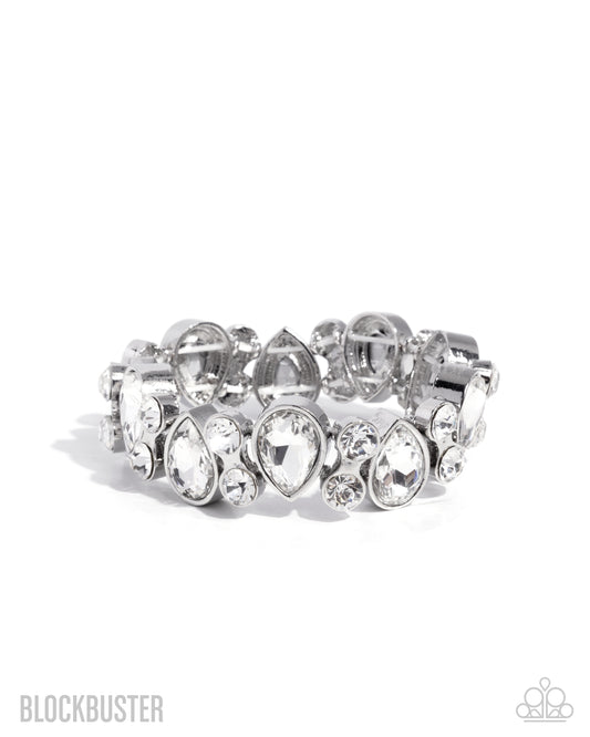 Paparazzi Accessories: Secure Sparkle - White Bracelet