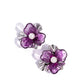 Paparazzi Accessories: Frank Flowers - Purple Earrings
