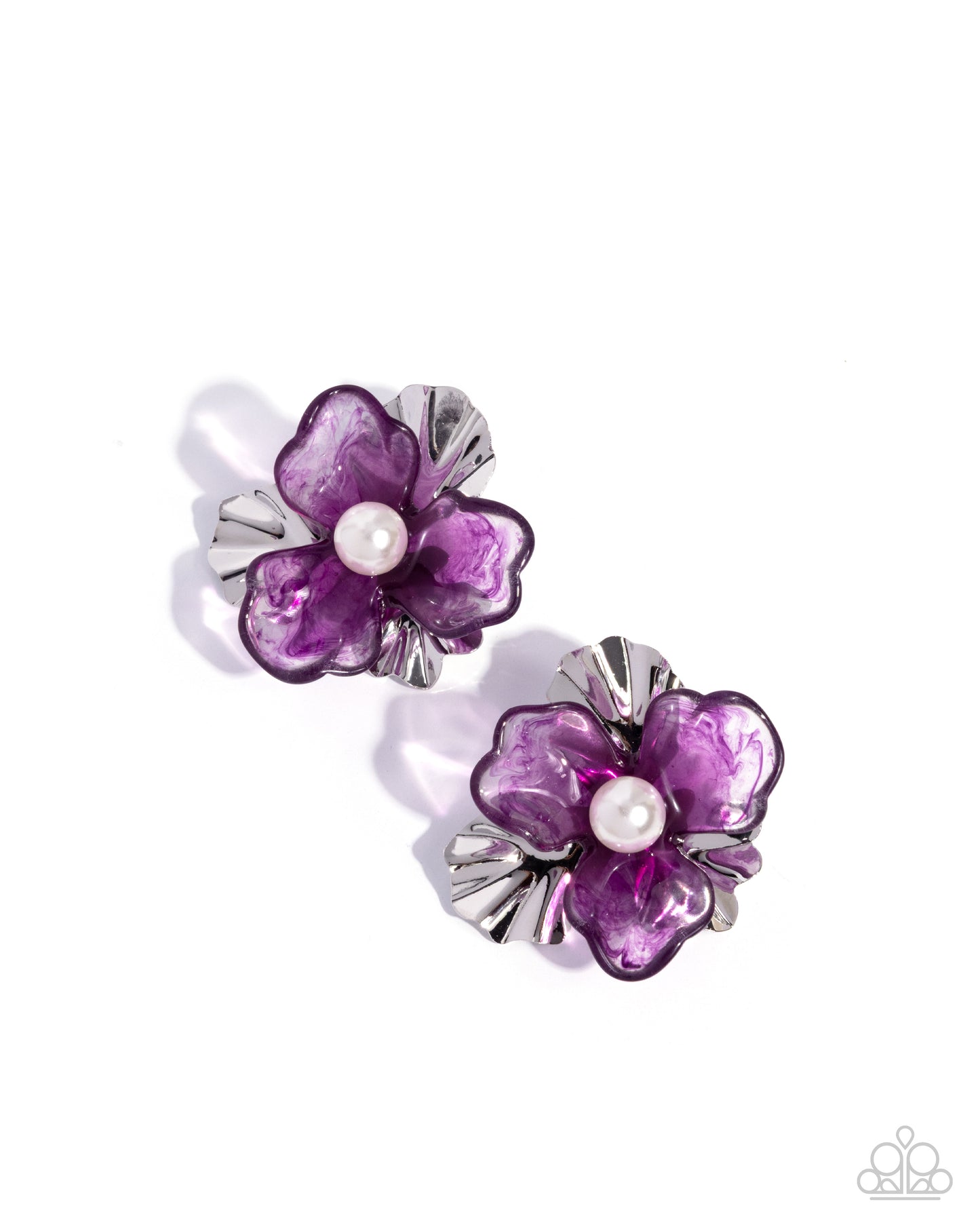 Paparazzi Accessories: Frank Flowers - Purple Earrings