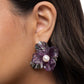 Paparazzi Accessories: Frank Flowers - Purple Earrings