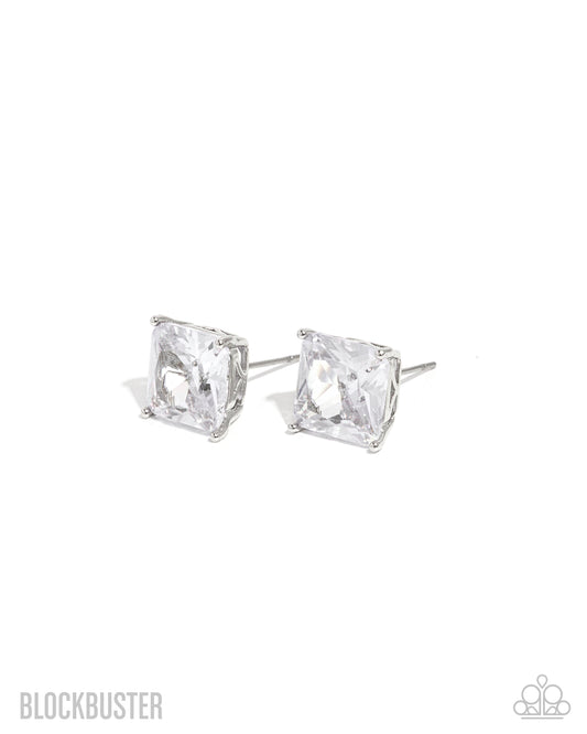 Paparazzi Accessories: GLOW Time - White Earrings