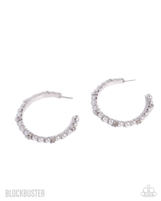 Paparazzi Accessories: Classical Ballet - White Pearl Earrings