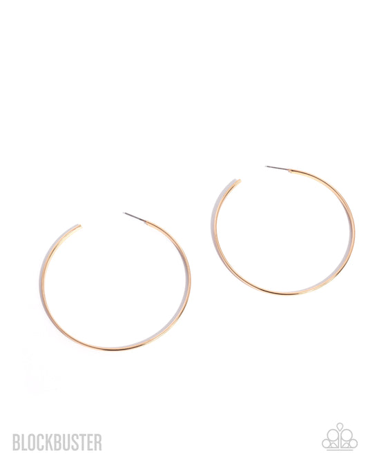 Paparazzi Accessories: Basic Bombshell - Gold Earrings