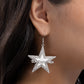 Paparazzi Accessories: Touchdown Tribute - White Earrings