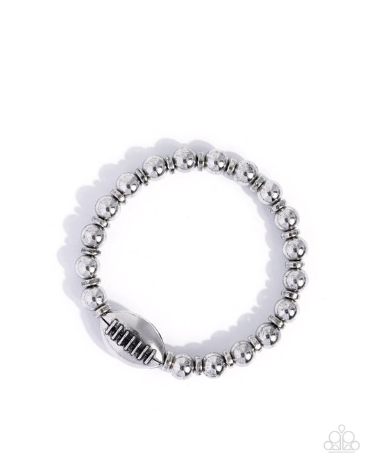 Paparazzi Accessories: Football Flair - Silver Bracelet