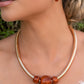 Paparazzi Accessories: Sleek Shift - Gold Necklace