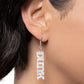 Paparazzi Accessories: Slam Dunk Statement - Silver Earrings