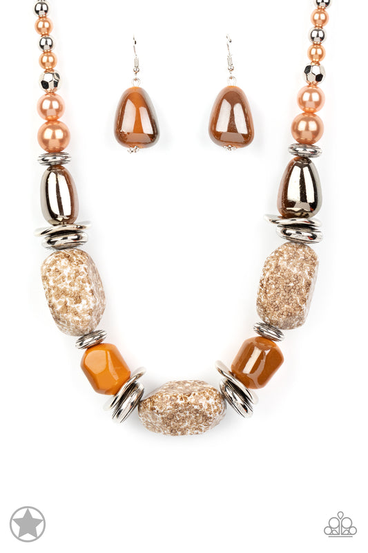 Paparazzi Accessories: In Good Glazes - Peach Necklace