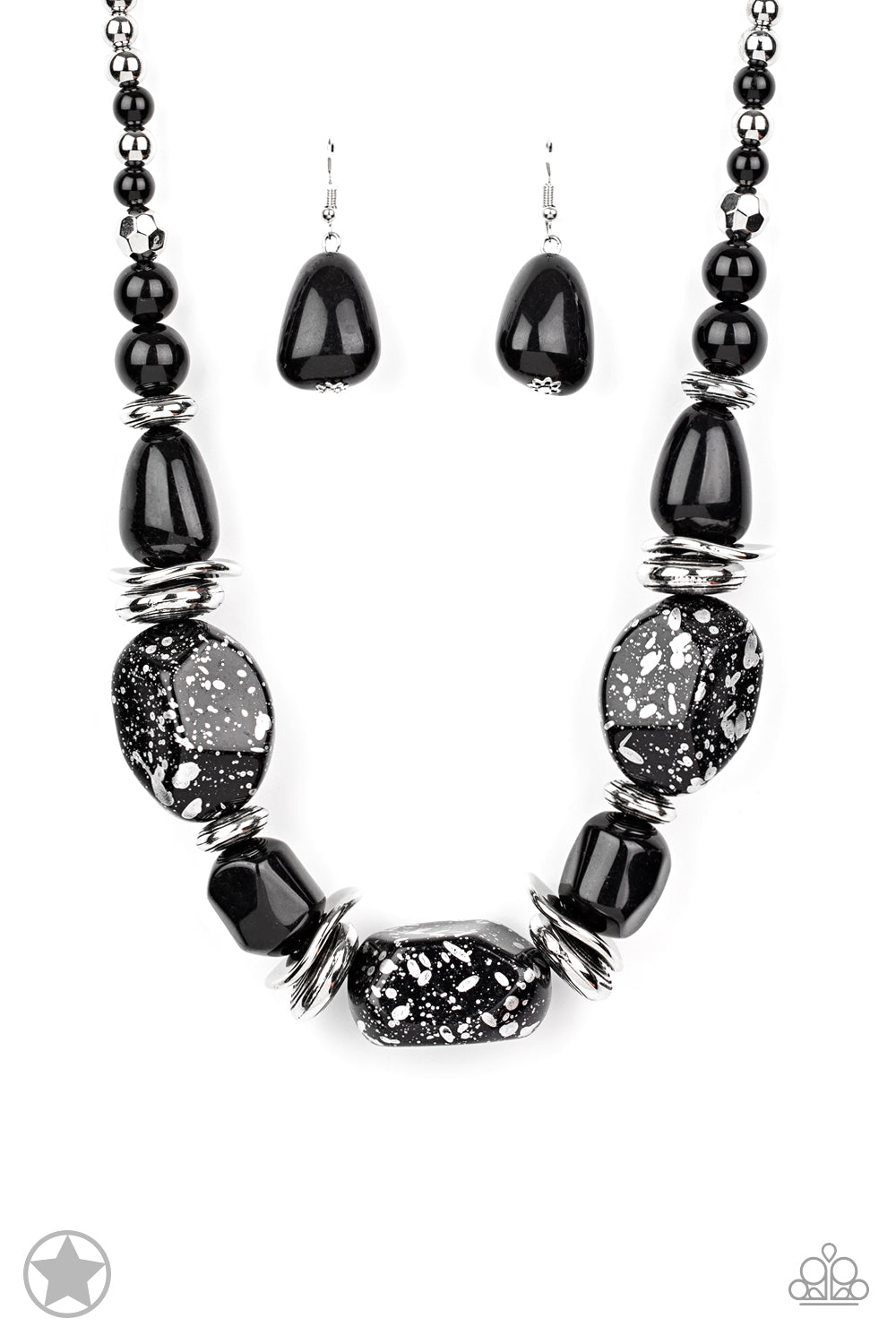 Paparazzi Accessories: In Good Glazes - Black Necklace