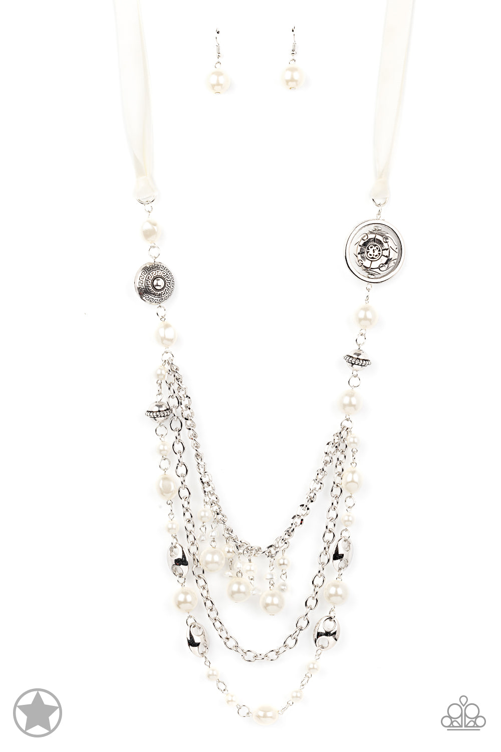 Paparazzi Accessories: All The Trimmings - Ivory Necklace