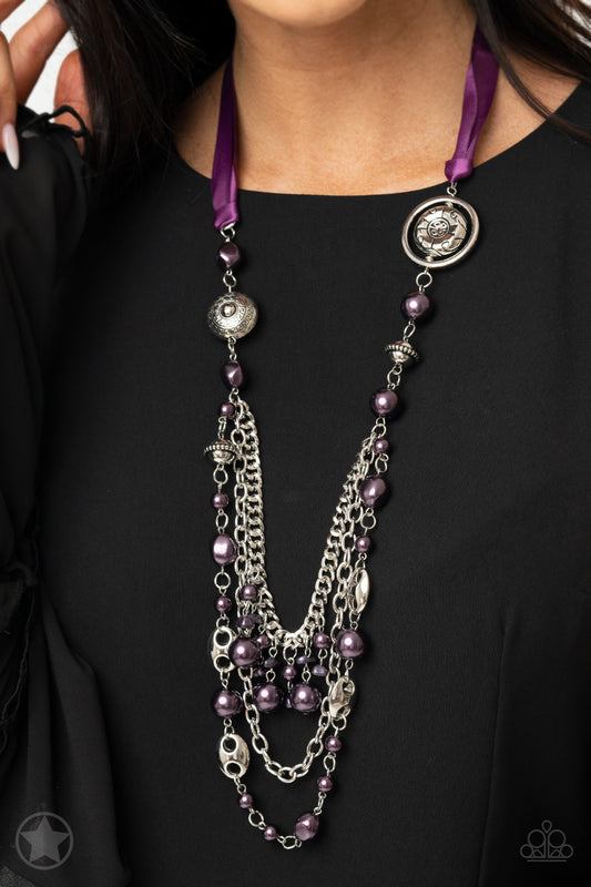 Paparazzi Accessories : All The Trimmings - Purple Necklace