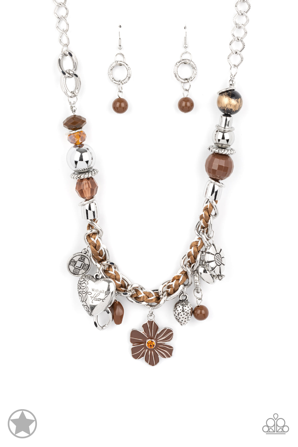 Paparazzi Accessories: Charmed, I Am Sure - Brown Necklace