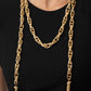 Paparazzi Accessories: SCARFed for Attention - Gold Necklace