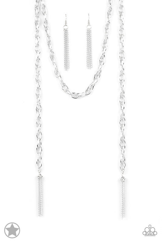 Paparazzi Accessories: SCARFed for Attention - Silver Necklace