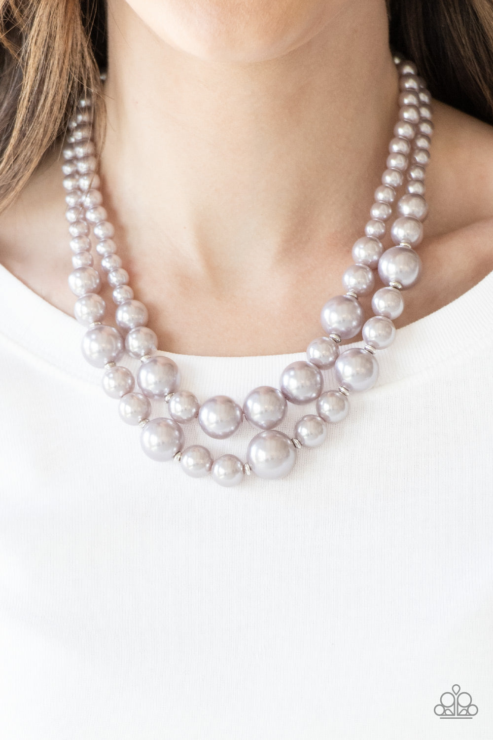 Paparazzi Accessories: The More The Modest - Silver Necklace