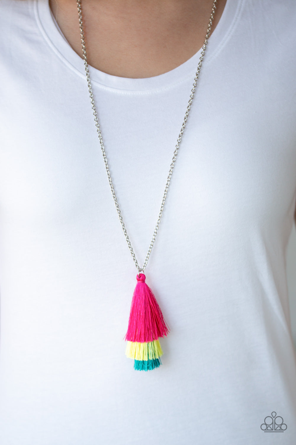 Paparazzi Accessories: Triple The Tassel - Multi Necklace