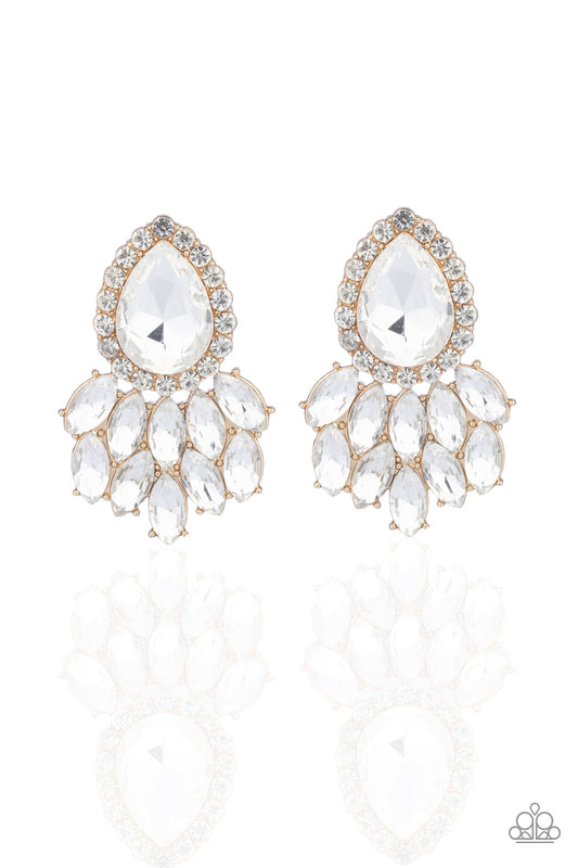 Paparazzi Accessories: A Breath of Fresh HEIR - Gold Earrings