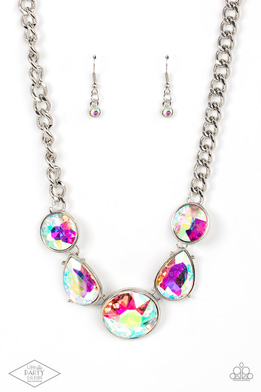 Paparazzi Accessories: All The Worlds My Stage - Multi Oil Spill Necklace