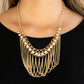 Paparazzi Accessories: Flaunt Your Fringe - Gold Necklace