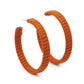 Paparazzi Accessories: Suede Parade - Orange Earrings