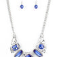 Paparazzi Accessories: Futuristic Fashionista - Blue Necklace