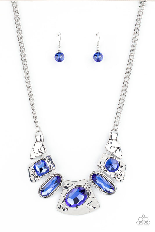 Paparazzi Accessories: Futuristic Fashionista - Blue Necklace