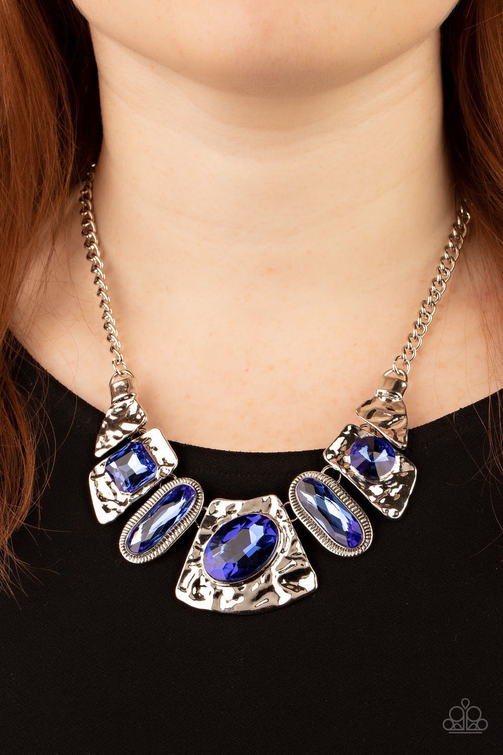 Paparazzi Accessories: Futuristic Fashionista - Blue Necklace