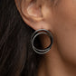 Paparazzi Accessories: Always In The Loop - Black Earrings