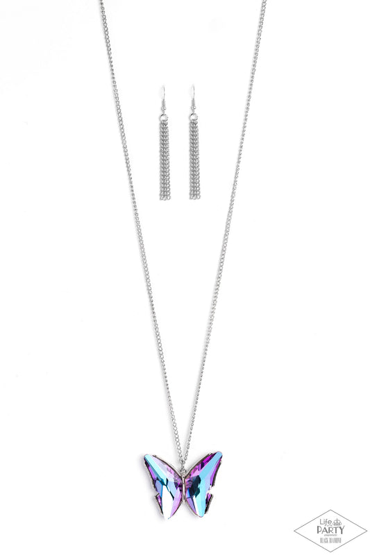 Paparazzi Accessories: The Social Butterfly Effect - Purple Necklace