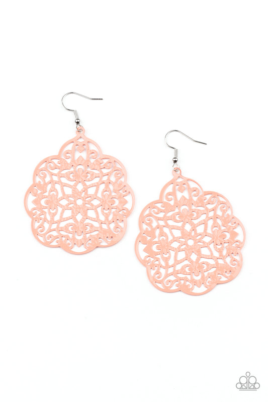 Paparazzi Accessories: Mediterranean Eden - Orange Earrings