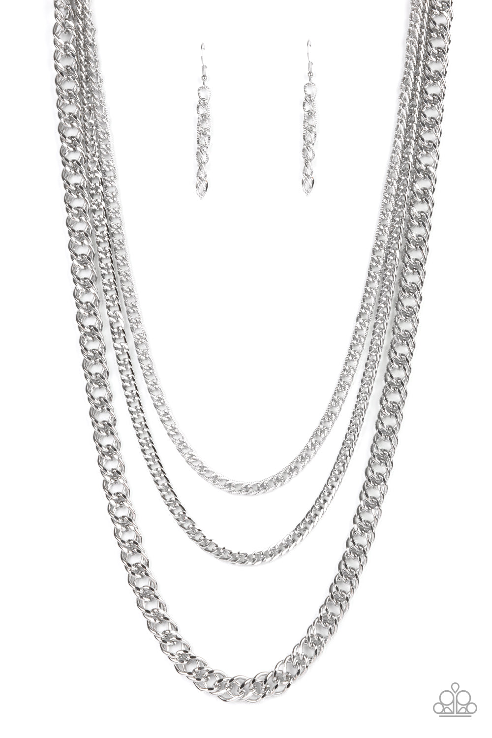 Paparazzi Accessories: Chain of Champions - Silver Necklace