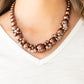Paparazzi Accessories: All Dolled UPSCALE - Brown Necklace