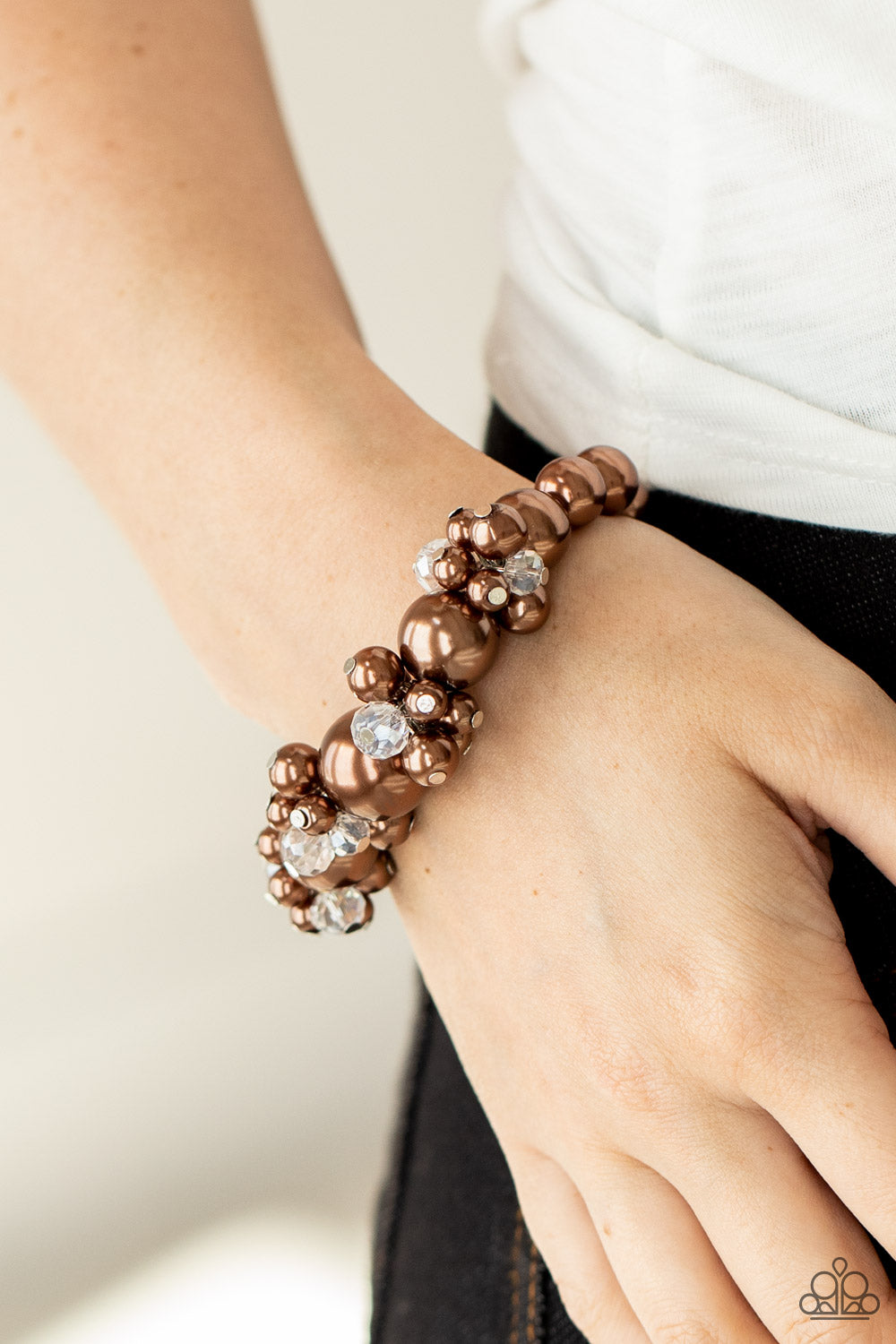 Paparazzi Accessories: Upcycled Upscale - Brown Bracelet