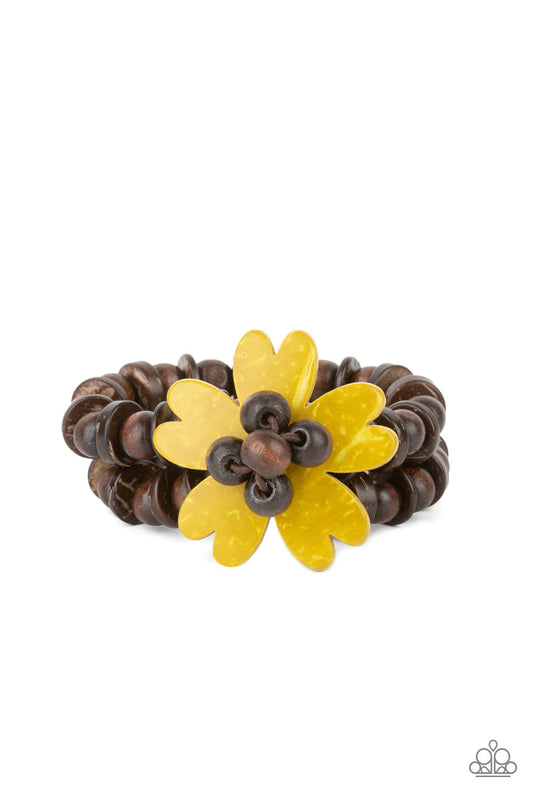 Paparazzi Accessories: Tropical Flavor - Yellow Bracelet