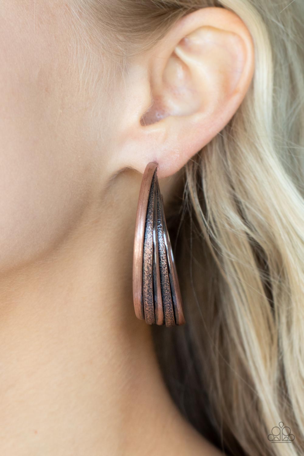 Paparazzi Accessories: In Sync - Copper Earrings