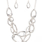 Paparazzi Accessories: Game OVAL - Silver Necklace