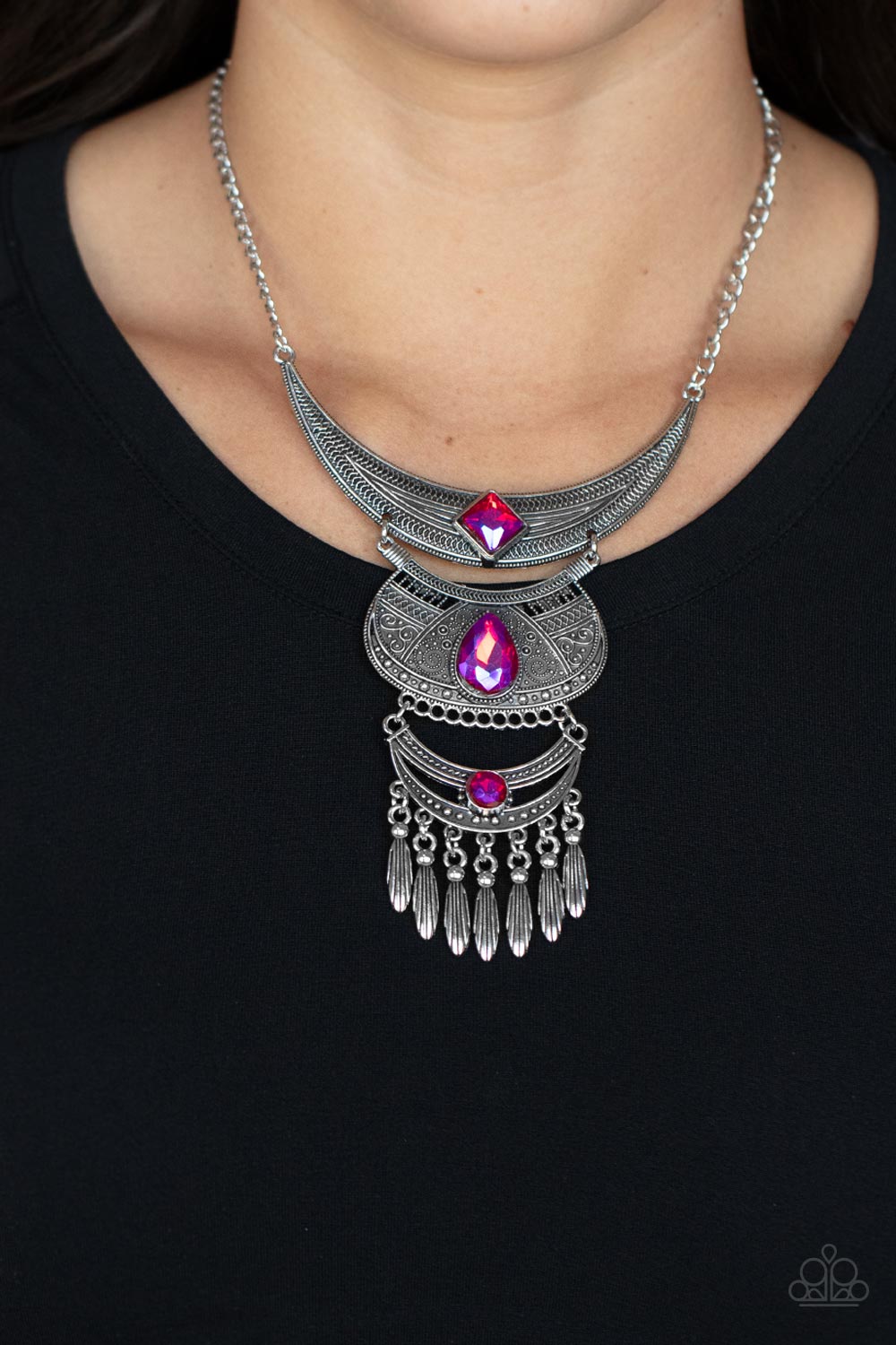 Paparazzi Accessories: Lunar Enchantment - Pink Necklace