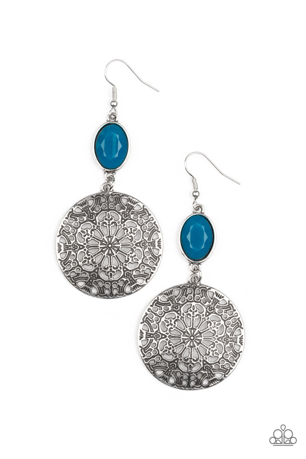 Paparazzi Accessories: Eloquently Eden - Blue Earrings