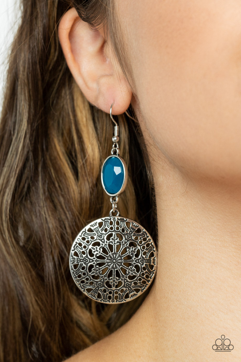 Paparazzi Accessories: Eloquently Eden - Blue Earrings