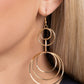 Paparazzi Accessories: Disorienting Demure - Gold Earrings
