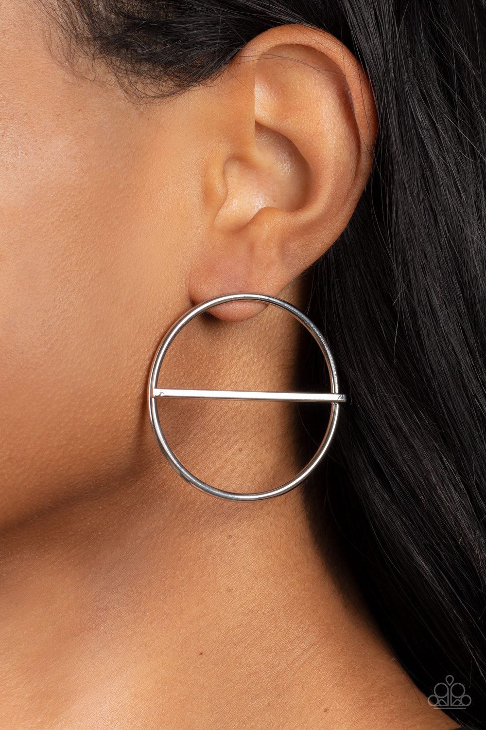 Paparazzi Accessories: Dynamic Diameter - Silver Earrings