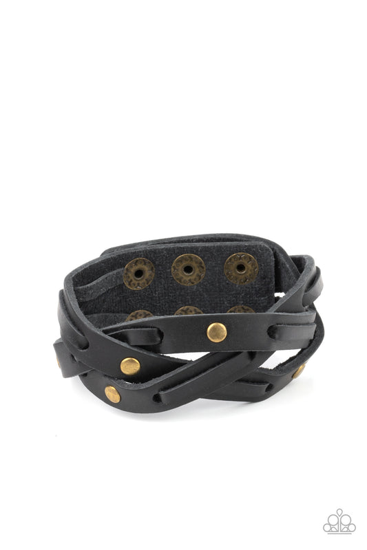 Paparazzi Accessories: Rugged Roundup - Brass Urban Bracelet