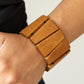 Paparazzi Accessories: Barbados Backdrop - Brown Bracelet