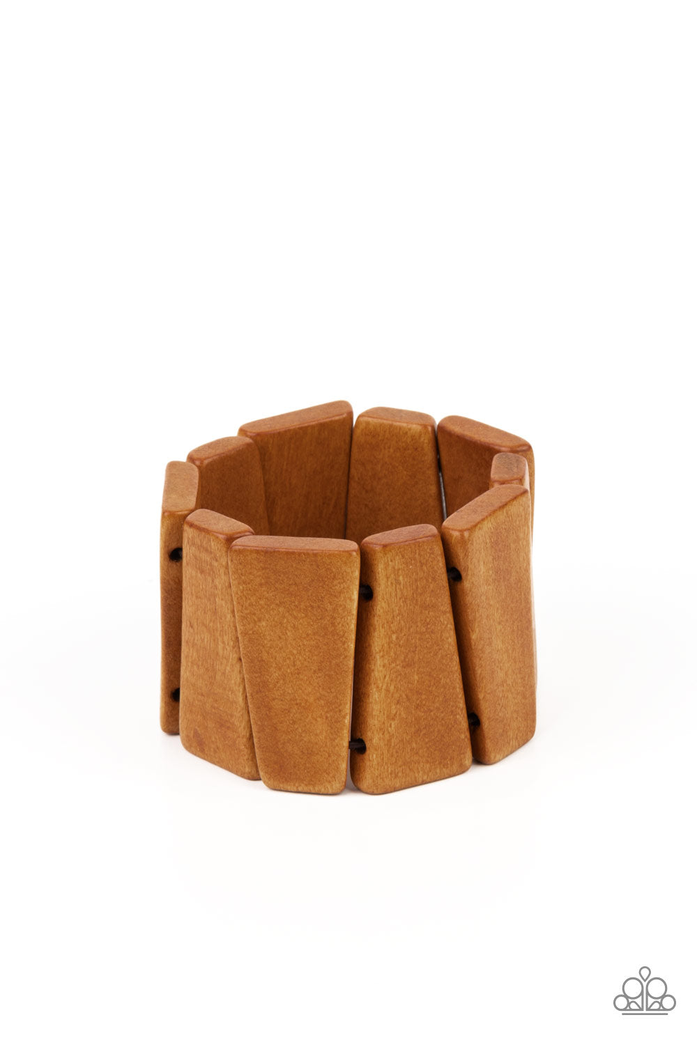 Paparazzi Accessories: Barbados Backdrop - Brown Bracelet