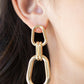 Paparazzi Accessories: Harmonic Hardware - Gold Earrings